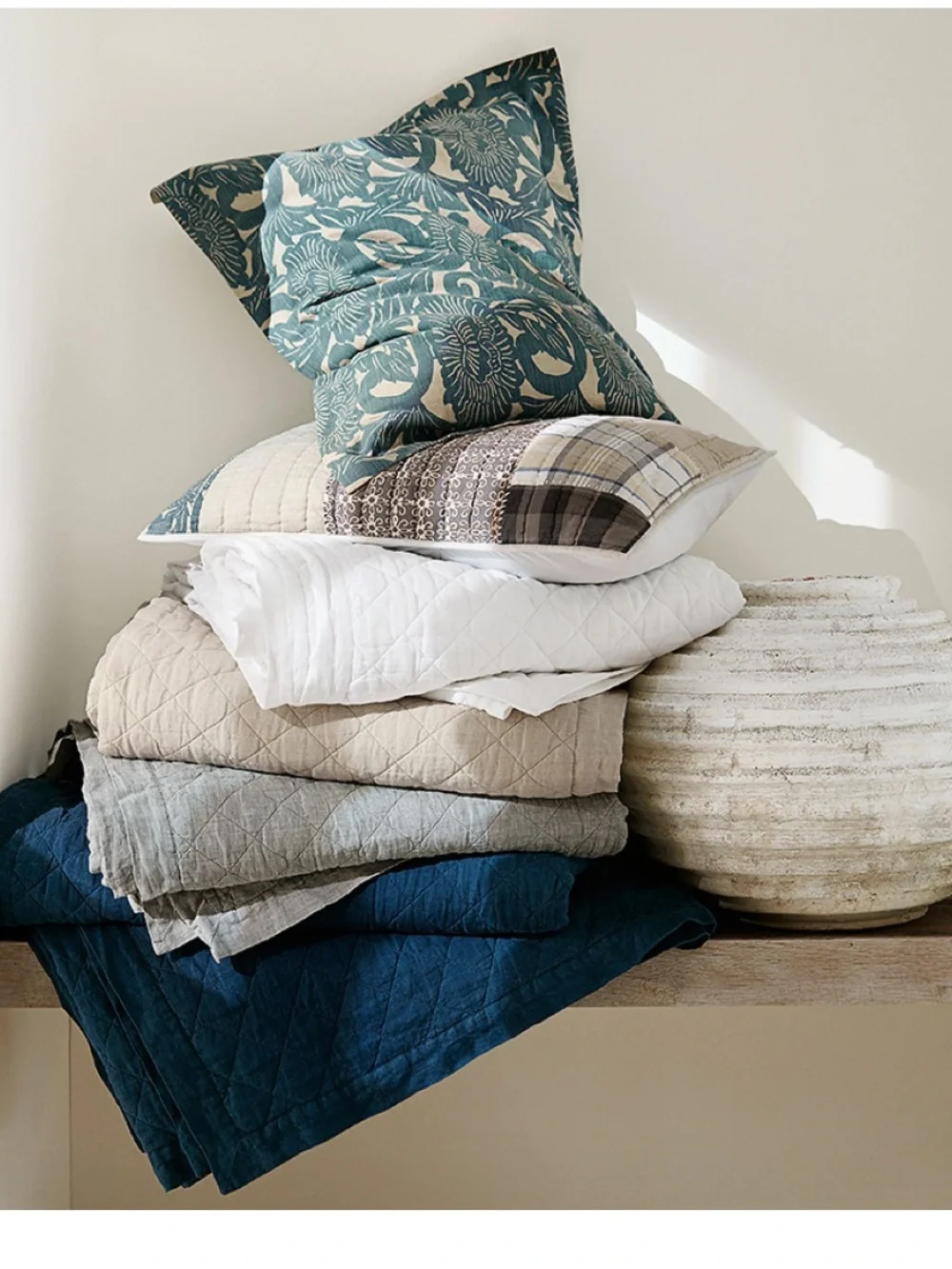 Pottery Barn |  Malibu Patchwork   pillow Size Cover 24”